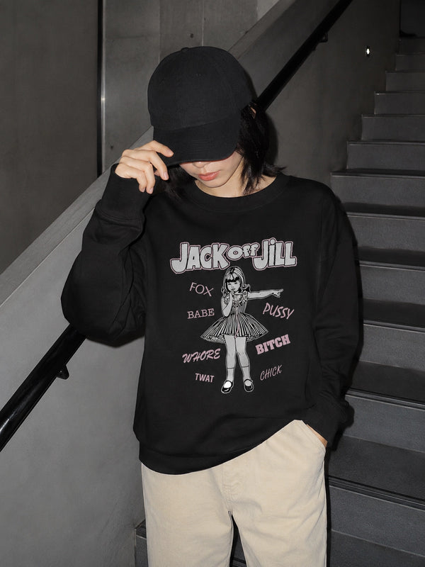 Jack Off Jill Grrrl Sweatshirt Daddys Little Cannibal Jack Off Jill Shirt Goth Artsy Crewneck