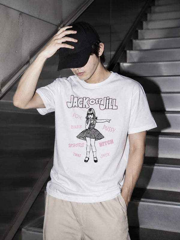 Jack Off Jill Grrrl T-Shirt Daddys Little Cannibal Jack Off Jill Shirt Goth Artsy Tee
