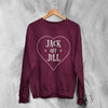 Jack Off Jill Sweatshirt Love Goth Jack Off Jill Shirt Gothic Simple Artsy Crewneck