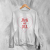 Jack Off Jill Sweatshirt Love Goth Jack Off Jill Shirt Gothic Simple Artsy Crewneck