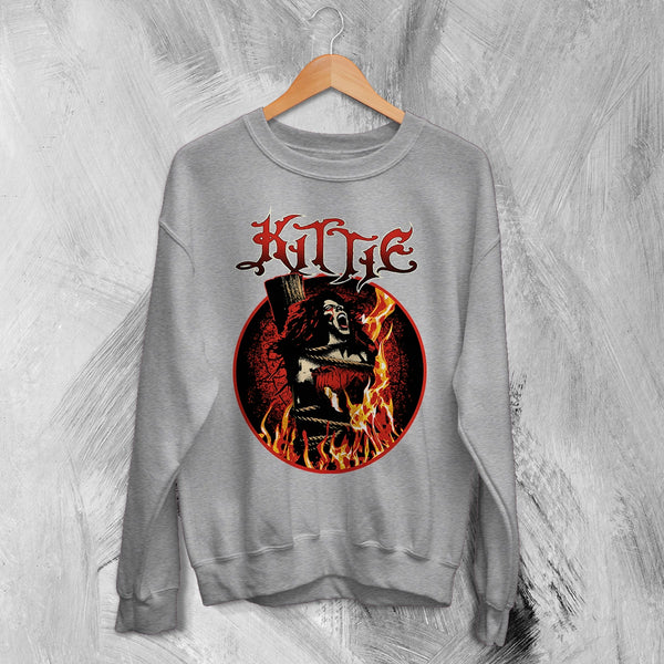 Kittie Female Band Sweatshirt Metalcore Girl Kittie Band Shirt Heavy Metal Music Crewneck
