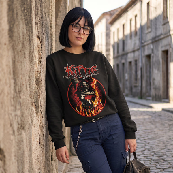 Kittie Female Band Sweatshirt Metalcore Girl Kittie Band Shirt Heavy Metal Music Crewneck