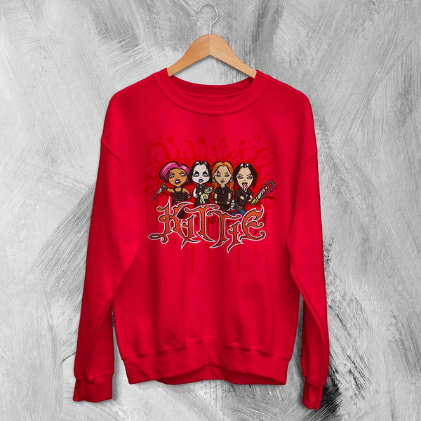 Kittie Band Blood Artsy Sweatshirt Metalcore Girl Kittie Shirt Heavy Metal Members Crewneck