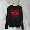 Kittie Love Logo Sweatshirt Metalcore Kittie Band Shirt Love Heavy Metal Crewneck