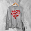 Kittie Love Logo Sweatshirt Metalcore Kittie Band Shirt Love Heavy Metal Crewneck