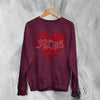 Kittie Love Logo Sweatshirt Metalcore Kittie Band Shirt Love Heavy Metal Crewneck