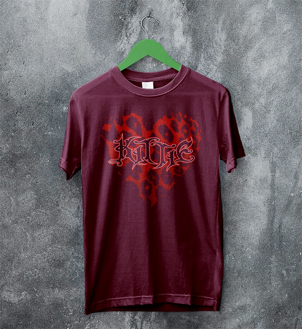 Kittie Love Logo T-Shirt Metalcore Kittie Band Shirt Love Heavy Metal Tee