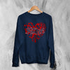Kittie Love Logo Sweatshirt Metalcore Kittie Band Shirt Love Heavy Metal Crewneck