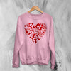 Kittie Love Logo Sweatshirt Metalcore Kittie Band Shirt Love Heavy Metal Crewneck