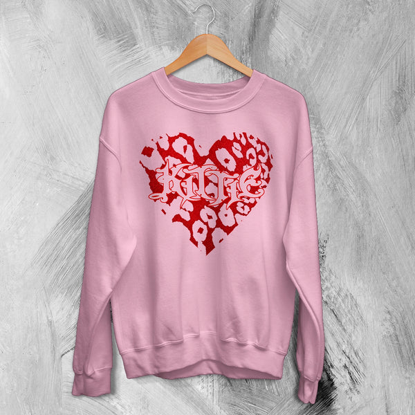 Kittie Love Logo Sweatshirt Metalcore Kittie Band Shirt Love Heavy Metal Crewneck