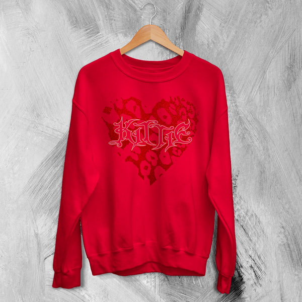 Kittie Love Logo Sweatshirt Metalcore Kittie Band Shirt Love Heavy Metal Crewneck