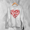 Kittie Love Logo Sweatshirt Metalcore Kittie Band Shirt Love Heavy Metal Crewneck