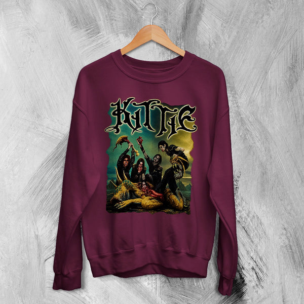 Kittie Band Sweatshirt Heavy Metal Kittie Shirt Metalcore Music Girl Band Crewneck