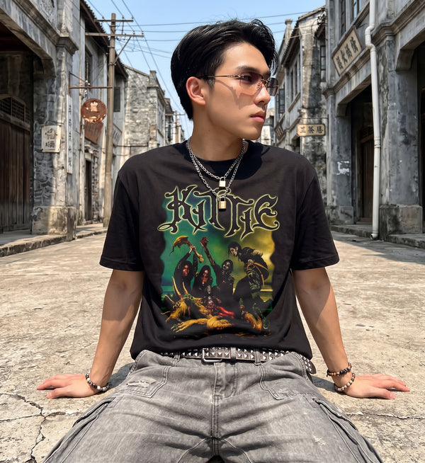 Kittie Band T-Shirt Heavy Metal Kittie Shirt Metalcore Music Girl Band Tee