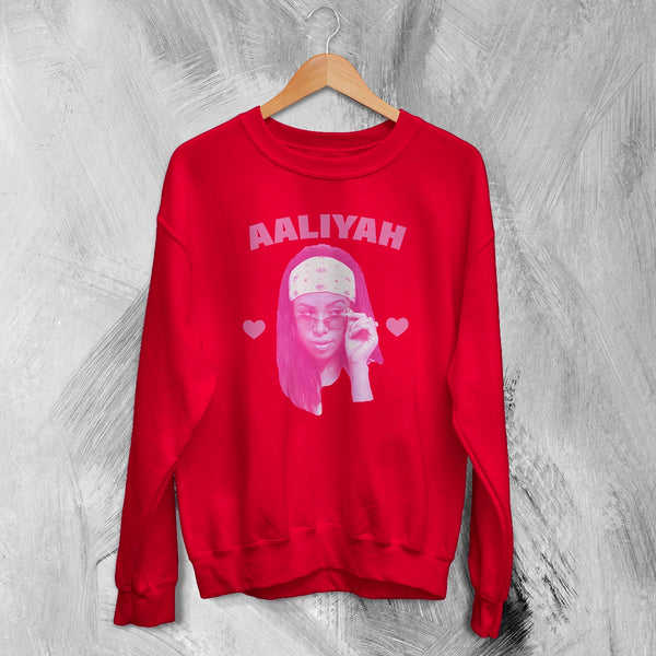 Retro Aaliyah Sweatshirt Hip Hop Aaliyah Bootleg Shirt Vintage Queen of Urban Pop Crewneck