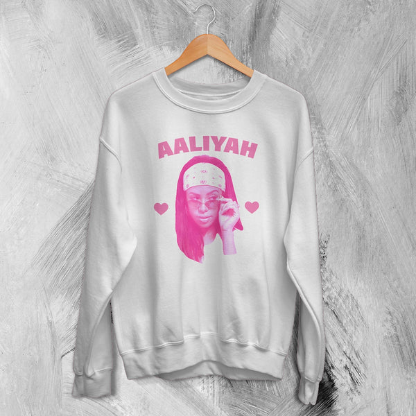 Retro Aaliyah Sweatshirt Hip Hop Aaliyah Bootleg Shirt Vintage Queen of Urban Pop Crewneck