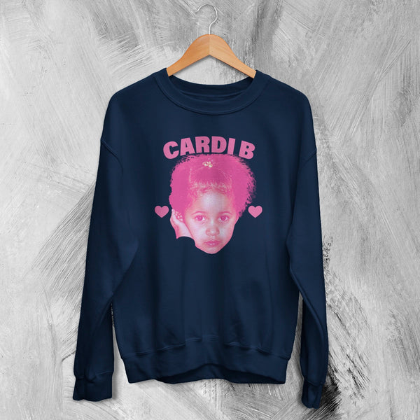 Retro Cardi B Sweatshirt Rap Cardi B Concert Shirt Music Rapper Crewneck