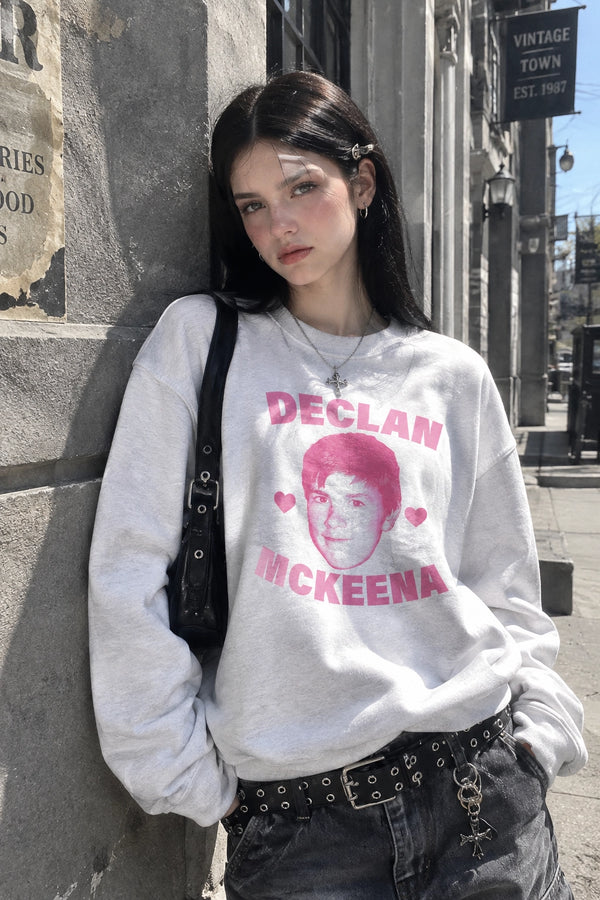 Retro Declan McKenna Sweatshirt Rock Face Declan McKenna Shirt Pop Rock Crewneck