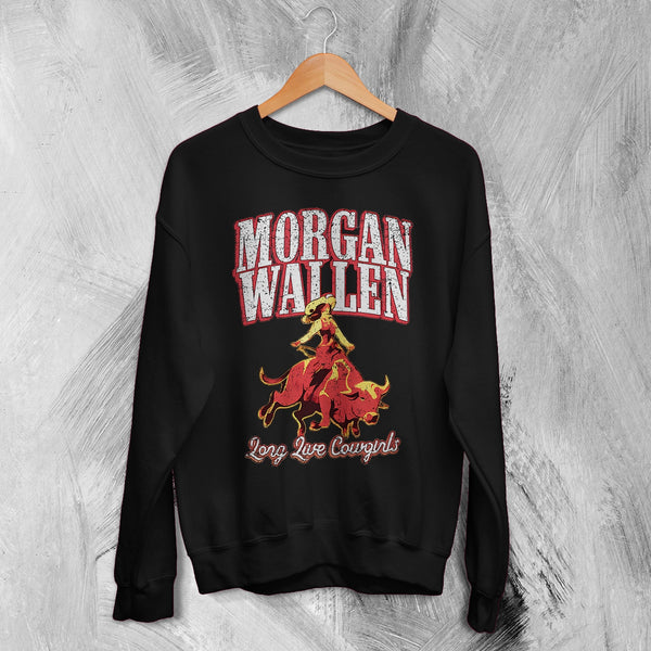 Morgan Wallen Sweatshirt Morgan Wallen Long Live Cowgirls Shirt Western Concert Crewneck