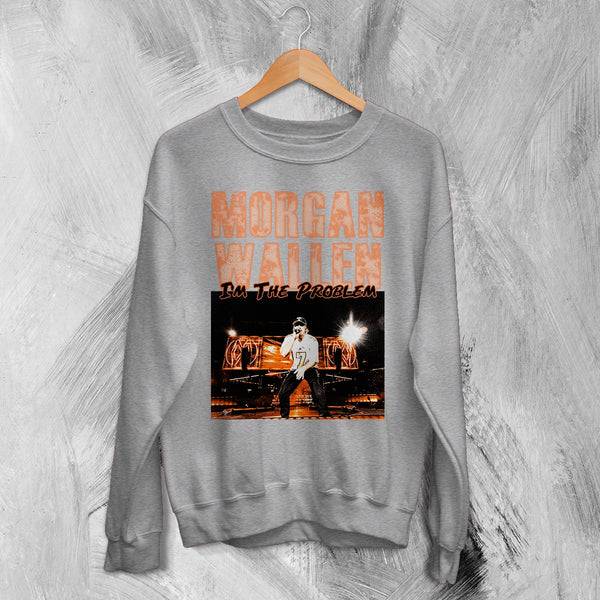 Morgan Wallen Sweatshirt Morgan Wallen I'm the Problem Shirt USA Concert Crewneck