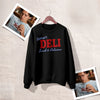 Spider Delmar Deli Sweatshirt Superhero Local Queens Crewneck Peter Spider Movie Wear