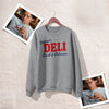 Spider Delmar Deli Sweatshirt Superhero Local Queens Crewneck Peter Spider Movie Wear