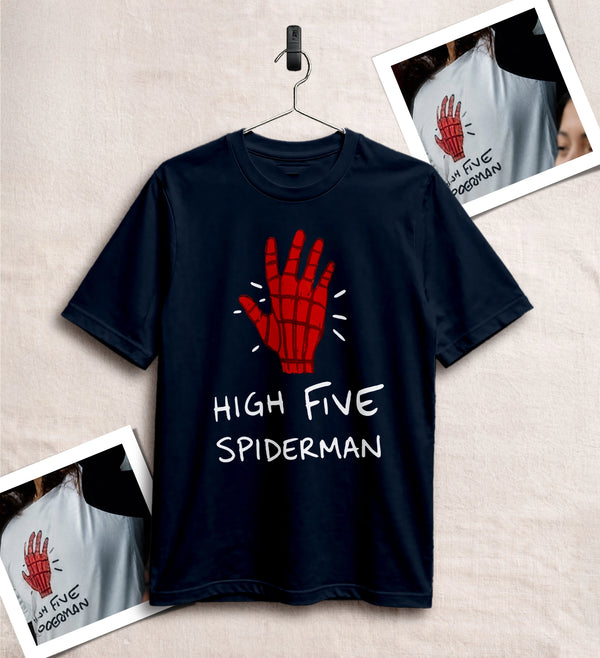 Spider High Five T-Shirt Spider Web Movie Shirt Spider Hero Tee