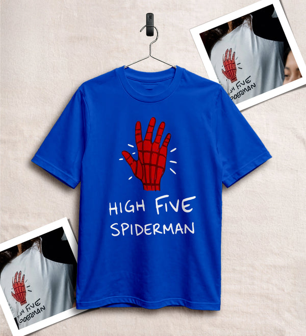 Spider High Five T-Shirt Spider Web Movie Shirt Spider Hero Tee