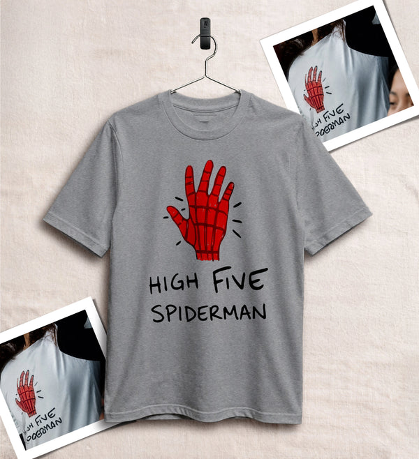Spider High Five T-Shirt Spider Web Movie Shirt Spider Hero Tee