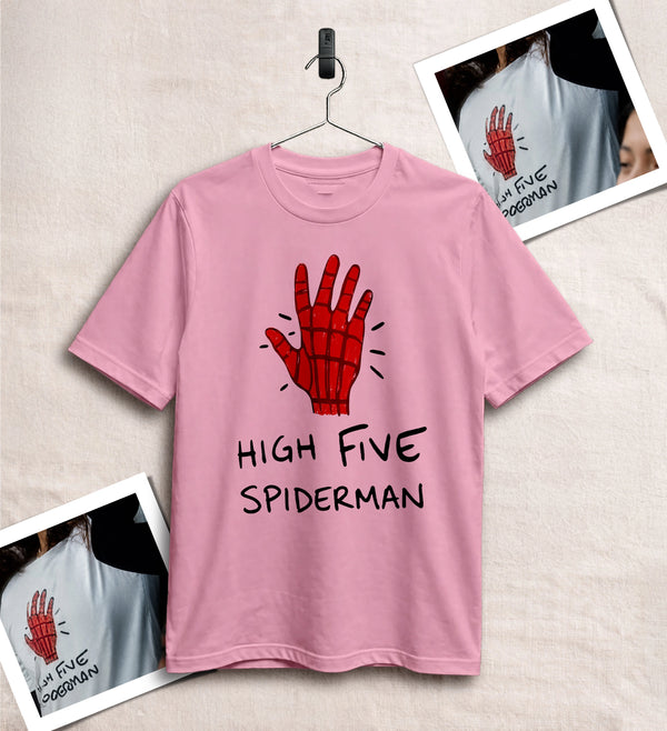 Spider High Five T-Shirt Spider Web Movie Shirt Spider Hero Tee