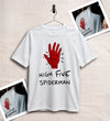 Spider High Five T-Shirt Spider Web Movie Shirt Spider Hero Tee