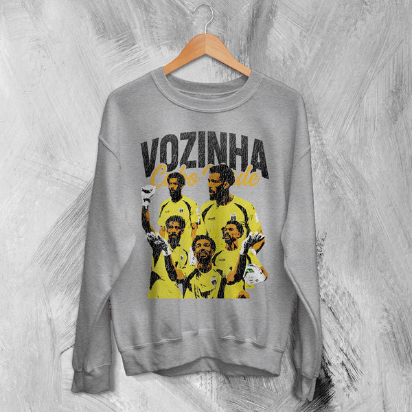 Vozinha Cape Verde Sweatshirt Vintage Vozinha Shirt, Soccer Legend Crewneck