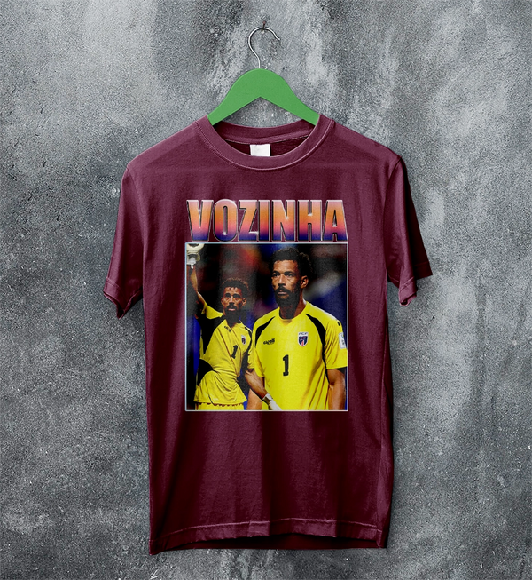 Retro Vozinha T-Shirt, Vozinha Goalkeeper Shirt, Vintage Soccer Legend Tee