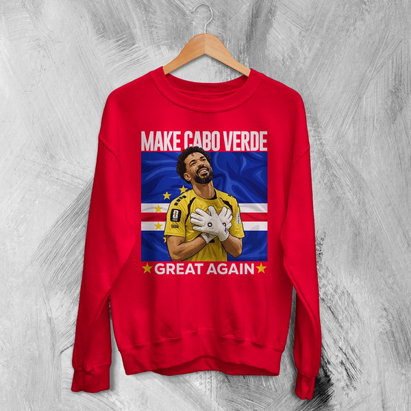 Vozinha Great Again Sweatshirt, Vintage Cabo Verde Star Shirt, Soccer Legend Crewneck