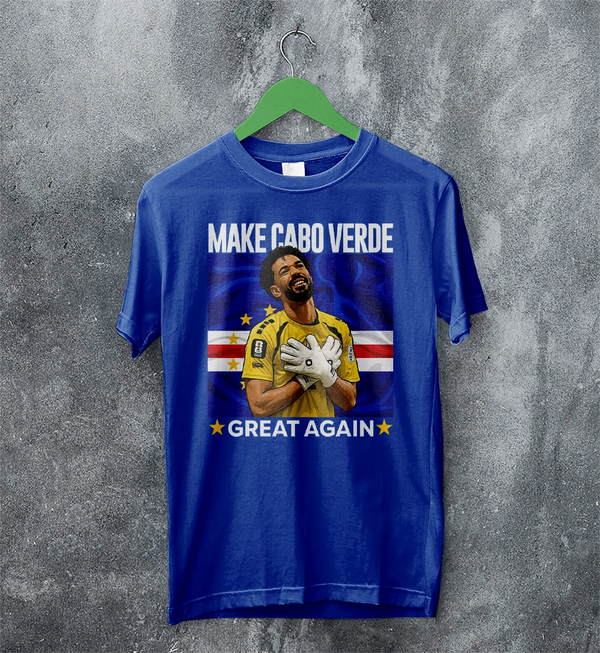 Vozinha Great Again TShirt, Vintage Cabo Verde Star Shirt, Soccer Legend Tee