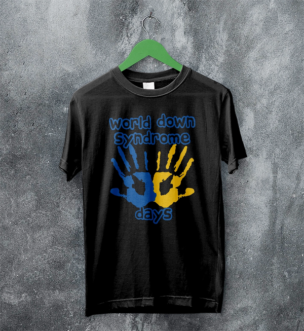 Handprint T-shirt World Down Syndrome Day Shirt Down Syndrome Tee