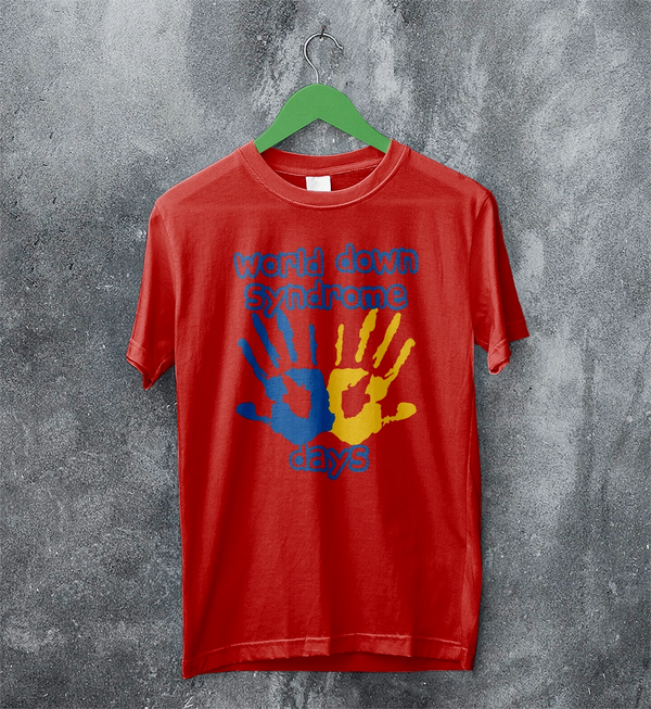 Handprint T-shirt World Down Syndrome Day Shirt Down Syndrome Tee