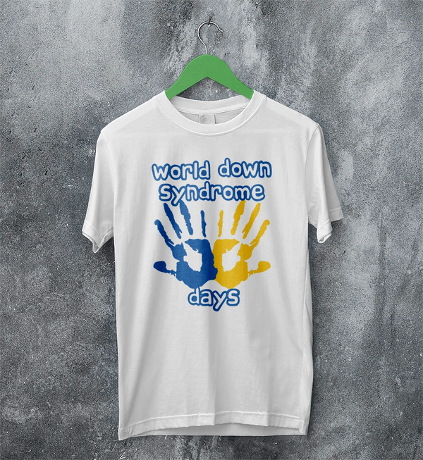 Handprint T-shirt World Down Syndrome Day Shirt Down Syndrome Tee