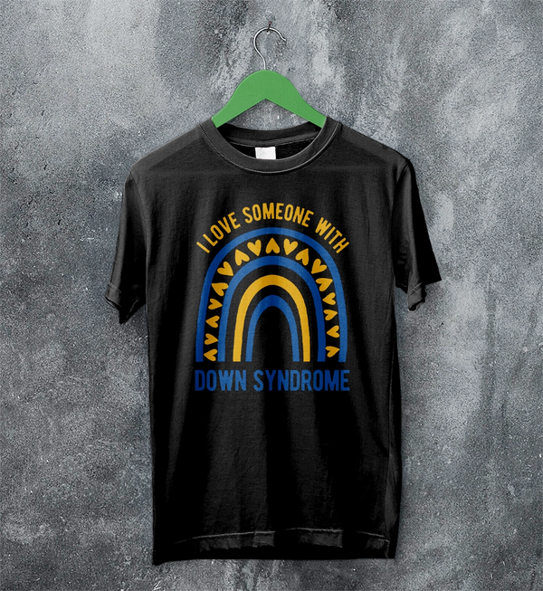 Love Down Syndrome T-shirt World Down Syndrome Day Shirt Rainbow Tee