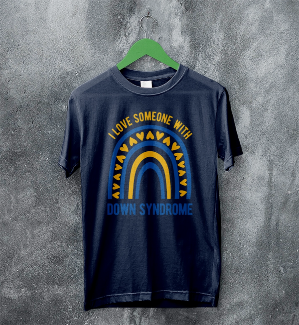 Love Down Syndrome T-shirt World Down Syndrome Day Shirt Rainbow Tee