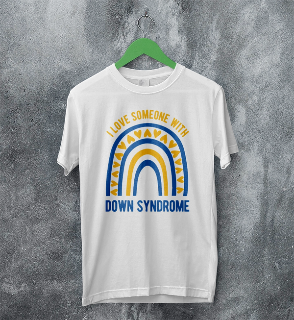 Love Down Syndrome T-shirt World Down Syndrome Day Shirt Rainbow Tee