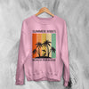 Beach Sweatshirt Vintage Summer Vibes Sweater Beach Paradise Merch