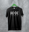 ACDC Logo T-Shirt Back in Black AC/DC Shirt Rock Band Merch