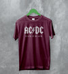 ACDC Logo T-Shirt Back in Black AC/DC Shirt Rock Band Merch