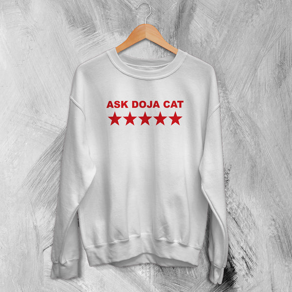 Doja Cat Fans Sweatshirt 5 Star Doja Cat Shirt Pop Music Rapper Crewneck