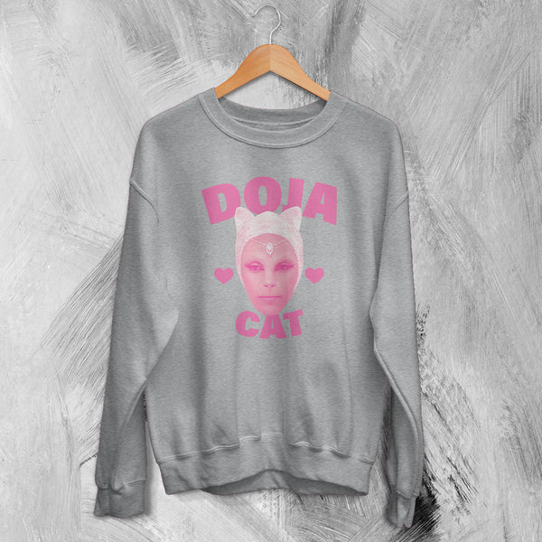 Retro Doja Cat Sweatshirt Rap Meme Face Doja Cat Shirt Pop Music Rapper Crewneck