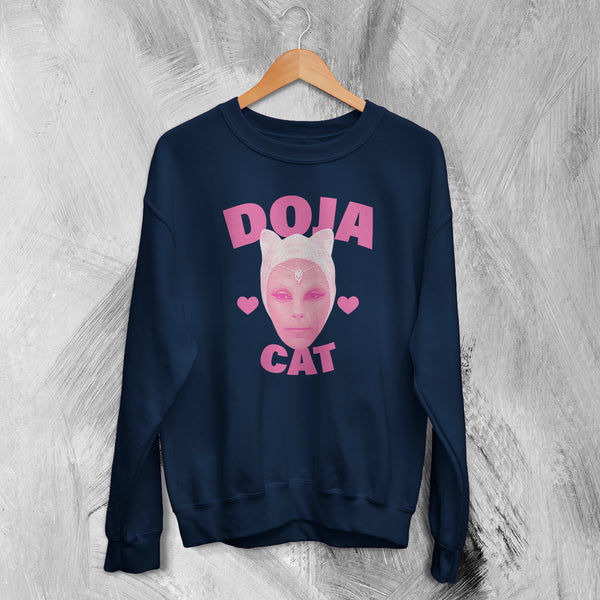 Retro Doja Cat Sweatshirt Rap Meme Face Doja Cat Shirt Pop Music Rapper Crewneck