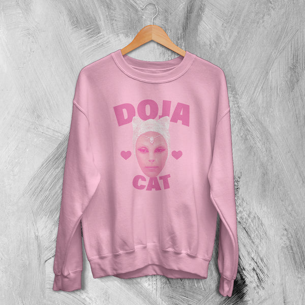 Retro Doja Cat Sweatshirt Rap Meme Face Doja Cat Shirt Pop Music Rapper Crewneck