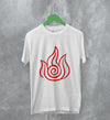 Avatar The Last Airbander T-Shirt Fire Element Shirt Anime Logo