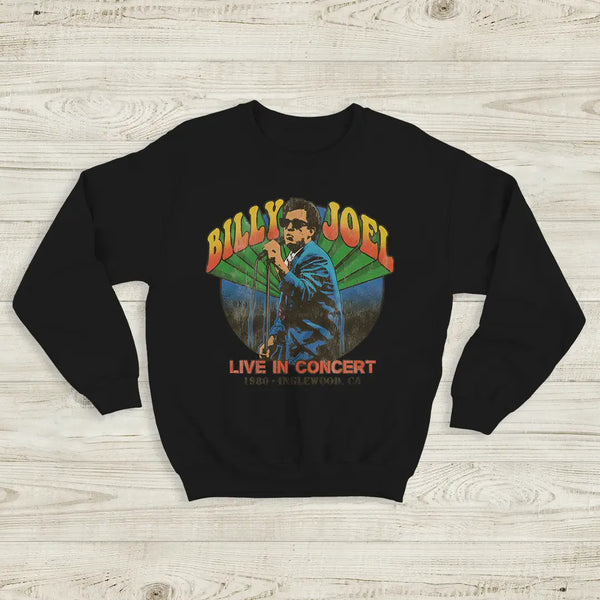 Billy Joel Tour Sweatshirt Live in Concert Billy Joel Shirt Inglewood 1980 Merch